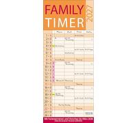 Family Timer Lifestyle 2027: Familienplaner mit 4 breiten Spalten. Hochwertiger Familienkalender mit Ferienterminen, Vorschau bis März 2027 und nützlichen Zusatzinformationen.