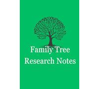 Family Tree Research Notes: From your parents to their great grandparents, this is an exellent genealogy tool to start growing your own family tree.