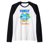Family Vacation 2024 - Family & Couples Summer Vacation Trip Camiseta Manga Raglan
