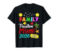 Family Vacation 2026 Miami Travel Family Trip Florida Vacay Camiseta