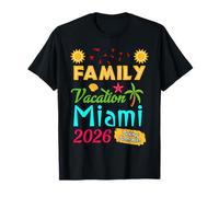 Family Vacation 2026 Miami Travel Family Trip Florida Vacay Camiseta