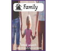 Family Word Search Puzzle Book: Word Searches with Easy to Read Print about Family | 6x9 inches, 110 pages | 50+ puzzles ... Gift for Vacations, Holidays and Free Times