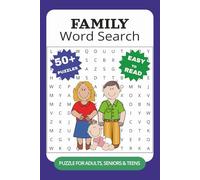 Family Word Search Puzzle Book: Word Searches with Easy to Read Print about Family, Parenting, Love and More | 6x9 Inches, 110 Pages | 50+ Puzzles... Gift for Vacations, Holidays and Free Times