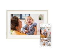 FamilyAlbum - Marco de fotos digital de 10,1 pulgadas HD Wi-Fi inteligente con visualización táctil, fácil de compartir a través de la aplicación FamilyAlbum, almacenamiento privado y seguro en la