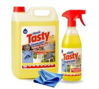 FAMILYCOM. Desengrasante Tasty Classic (5 Litros + Pistola 1000ML) + Trapo Microfibra.