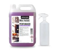 FAMILYCOM - Limpiador Multiusos Profesional con Pulverizador - 5L - Perfumado y Concentrado - Limpieza de Cristales, Cocina, Baño y todo tipo de Superficies.