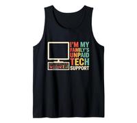 Familys Soporte técnico no pagado, Funny Tech Computer Nerd G amiseta sin Mangas