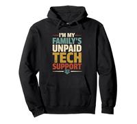 Familys Soporte técnico no pagado, Funny Tech Computer Nerd Geek Sudadera con Capucha