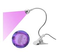 FAMKIT 3W UV Colla che polimerizza Lampada UV Ultravioletti LED che polimerizza Luce viola con clip a collo di cigno ultravioletti e interruttore per la riparazione del telefono UV del gel del chiodo