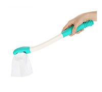 FAMKIT Limpiaparabrisas inferior, mango largo, alcance cómodo, soporte para limpiaparabrisas, papel higiénico, agarre de tejido, ayuda para autolimpieza, diseñado
