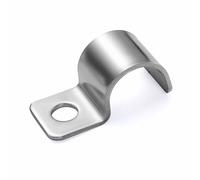 FamlTol 20 Pcs Espesar Abrazaderas Para Tubos,Grapas Sujeta Cables de Pared Acero Inoxidable 304 Abrazaderas De Acero Inoxidable Abrazadera Metalica Para La FijacióN De Tuberías De Agua Y Gas Ø16 mm