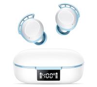 FAMOO Auriculares Bluetooth inalámbricos, Auriculares estéreo Bluetooth 5.3 Deep Bass, IPX8 Resistente al Agua, micrófonos incorporados, 42 Horas de Tiempo de reproducción, Carga rápida Type-C