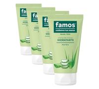 FAMOS Crema de Manos Hidratante Aloe Vera 75ML (Paquete de 4)