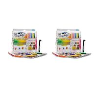 Famosa Blendy Pens, Maletin creativo con rotuladores para hacer degradados, 14 colores con plantillas y un aerografo, para Niños y Niñas de 6 Años o Más, (BLD02101) (Paquete de 2)