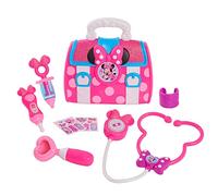 Famosa - Minnie Bow Care Doctor Bag Set, Set médico infantil, maletín con luz y sonido, y accesorios para jugar a los doctores como termómetro, jeringa y pegatinas de tiritas, desde 3 años, (MCN09000)