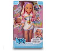 Famosa Nancy Rainbow Muñeca Arcoíris Para Maquillar Y Peinados Con Muchos Acc