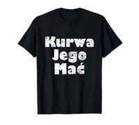 Famosa Palabra de maldición polaca Kurwa Idioma polaco Palabra de juramento Camiseta