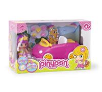 Famosa Pin y Pon Cochecito picnic - Coche de juguete para muñecos pinypon con 1 figura y accesorios, colores variados