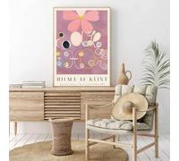 Famosa pintora Hilma Af Klint, lámina de arte abstracto en lienzo, póster HD para pared, ideal para la decoración moderna del hogar en la sala de estar (50x70cm/marco interno).
