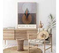 Famosa pintora Hilma Af Klint, lámina de arte abstracto en lienzo, póster HD para pared, ideal para la decoración moderna del hogar en la sala de estar (60x80cm/sin marco).