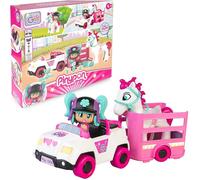 Famosa Pinypon Let's Go Auto Con Remolque Y Caballo