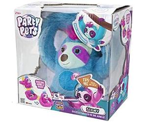 Famosa S2411547 Peluche con Sonido Perezoso Party Pets, 12 Cm