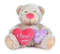 Famosa Softies - I Love You So Much, Oso de Peluche de 37cm. Un Peluche Suave Regalar en San Valentín
