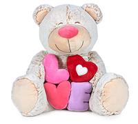 Famosa Softies - Love, Oso de Peluche de 54cm. Un Peluche Suave Regalar en San Valentín