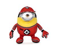 Famosa Softies - Peluche de 27 cm New Minions, con Traje de la GRU Crew de la Película Despicable Me 4, Juguete con Tejido Brillante, con Relleno Blandito, para Niños de 0 años+, Famosa (760024512)