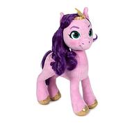 Famosa Softies - Peluche del Pony Pipp Petal de la película My Little Pony: Una Generación, es de Color Rosa y Pelo Morado, con los Ojos Verdes, Mide Unos 25 centímetros (760020963)