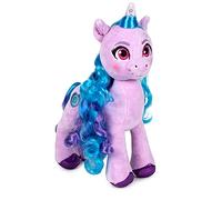 Famosa Softies - Peluche del Unicornio Izzy Moonbow de la película My Little Pony: Una Generación, es de Color Morado con el Pelo Azul y los Ojos Rosas, Mide Unos 25 centímetros (760020962)