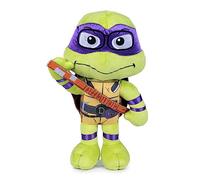 Famosa Softies - Peluche Donatello de Las Tortugas Ninja, Personaje de la película Caos mutante, Mide 30cm, con máscara Morada y Detalles, para Regalar a niños y niñas de Cualquier Edad (760022775)