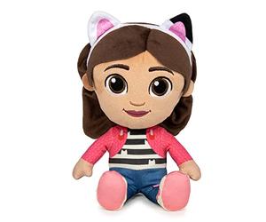 Famosa Softies - Peluche Gabby de de la Serie de Dibujos Animados Gabby´s Dollhouse, Mide 25cm, blandito, abrazable, Material Fibra 100% reciclada, para niños de Cualquier Edad, Famosa (760022354)