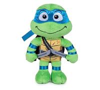 Famosa Softies - Peluche Leonardo de Las Tortugas Ninja, Personaje de la película Caos mutante, Mide 30cm, con máscara Azul y Detalles, para Regalar a niños y niñas de Cualquier Edad (760022773)
