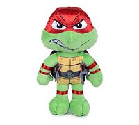 Famosa Softies - Peluche Raphael de Las Tortugas Ninja, Personaje de la película Caos mutante, Mide 30cm, con máscara roja y Detalles, para Regalar a niños y niñas de Cualquier Edad (760022776)