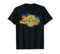 Famoso arte vintage: Yellow House de Van Gogh Camiseta