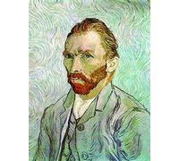 Famoso pintor Vincent van Gogh 5D DIY diamante pintura - Van Gogh autorretrato - bordado de diamantes mosaico punto de cruz decoración del hogar 40 × 50 cm
