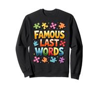 Famoso Últimas Palabras Humorística Frase Sarcástica Rompecabezas Sudadera