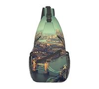 Famoso Winter Park Sling Bag, Mochila de Hombro Paquete de Pecho Causal Crossbody Daypack para Mujeres Hombres Senderismo Viajes