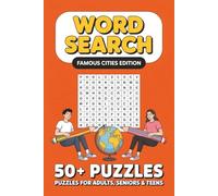 Famous Cities Word Search Puzzle Book: Word Searches with Easy to Read Print about Famous Cities, Landmarks, Travel and More | 6x9 inches, 110 pages | 50+ Puzzles Gift for Vacations, and Holiday.
