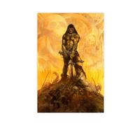 Famous Illustrations by Frazetta Conan The Adventurer Poster Bedroom Canvas Decor Sports Landscape Office Room Decor Gift Unframe 40.6 x 61.0 cm