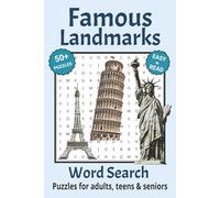 Famous Landmarks Word Search Puzzle Book: Search with Easy to Read Print about Famous Landmarks and More | 6x9 inches, 110 pages | 50+ Puzzles ... Gifts for Vacations, Holidays & Free Times