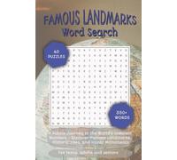 Famous Landmarks Word Search Puzzle Book: Word Searches with Easy to Read Print about Geography, World, Cities, Landmarks, Travel and More | 6x9 ... (The Global Explorer Word Search Series)