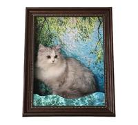 Famous Oil Painting Frame Cardboard Cat House, Art 4D Oil Painting Frame Nest for Artist Kitten, Easy-to-Assemble Bed Couch Cave Condo Creative Home Decoration (C, One Size)