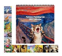 Famous Painting Cats Wall Calendar 2027 - Cats In Famous Paintings Calendar | Full Year Wall Calendar For Home Office School Planning, Organizing & Scheduling | Cat Lovers Gift