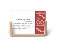 Famous Poetry Quote A Grain Of Sand 2022 Calendario de escritorio planificador de 12 meses