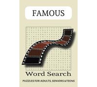 Famous Words Search Puzzle Book: Word Searches with Easy to read Print about Famous, Movies Actors | 6x9 Inches, 110 pages | 55 Puzzles... Gift for vacations, Holidays, and free Times