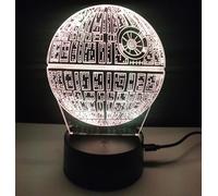 famvacor Lámpara star wars regalo cumpleaños primera comunión lampara led decorativa cambio de colores luz suave y tenue (Star Wars)