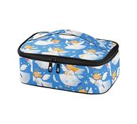famyily Blue Snow Angel - Lonchera térmica reutilizable con aislamiento térmico y diseño de ángel de nieve