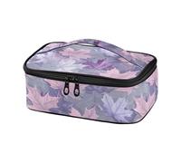 famyily Bolsa de almuerzo con diseño de hoja de arce morada para mujeres, lonchera para niños, mini lonchera impermeable